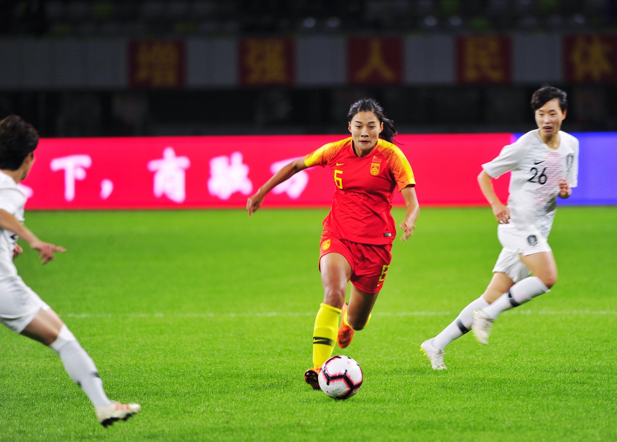 中国女足备战世界杯，备战备战状态
